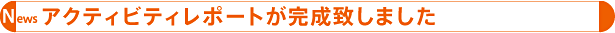 Newsアクティビティレポートが完成致しました